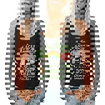 St Patrick's Day Teacher Lucky Teacher Retro St Patrick Women Tank Top - Thegiftio