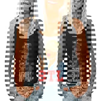 Stl 314 Hat Camo Black Woman St Louis Women Tank Top - Thegiftio