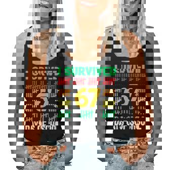 I Survived 67 Days Of School 67 Meme N Boys Teacher Women Tank Top | Seseable FR