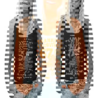 I Survived 67 Days Of School Teacher Thanksgiving Fall Women Tank Top | Seseable FR