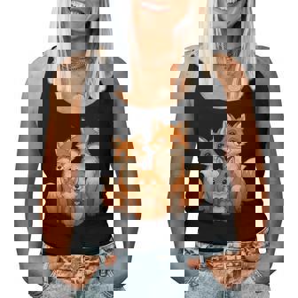 Süßer Fuchs Mit Mama & Papa Tank Top Frauen - Seseable