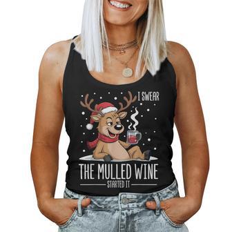 I Swear The Mulled Wine Started It – Christmas Women Tank Top - Thegiftio UK