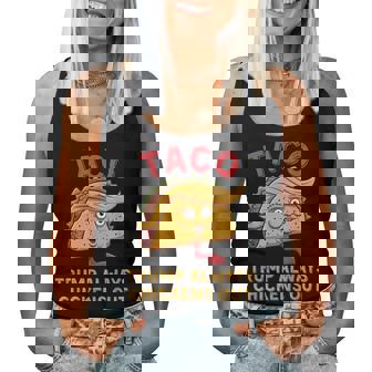 Taco Trump Always Chickens Out アンチトランプニックネーム レディースタンクトップ - Kawaiitshirt