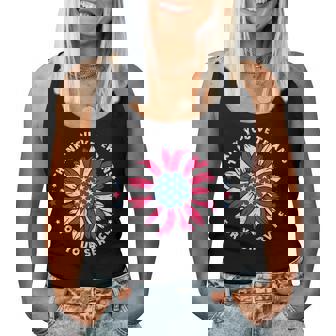 Thank You Veterans For Your Service Sunflower Veterans Day Women Tank Top - Seseable