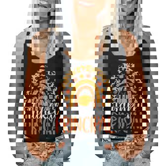 Thankful Principal Rainbow Fall Principal Thanksgiving Women Tank Top - Thegiftio