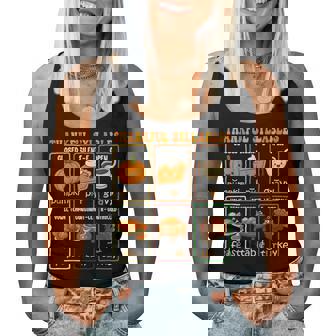 Thankful Syllables Thanksgiving Phonics Reading Teacher Fall Women Tank Top | Seseable FR