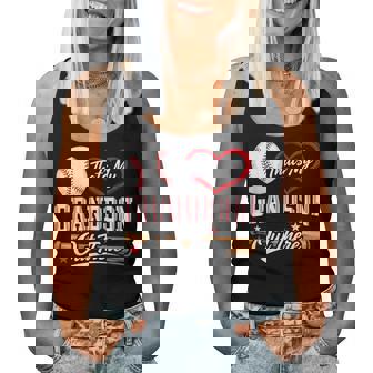 That's My Grandson Out There For Grandma Baseball Women Tank Top | Seseable FR