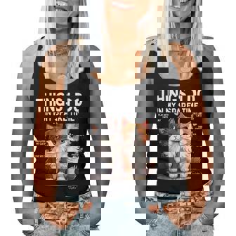 Things I Do In Mypare Time Cat Lover Men レディースタンクトップ - Kawaiitshirt