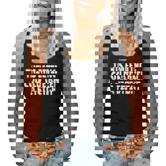 This Meeting Could've Been A Fistfight レディースタンクトップ - Kawaiitshirt