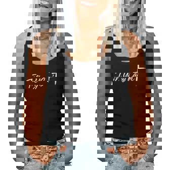 Til You Cant Brush Script Cross Christian Motivation Women Tank Top | Seseable CA