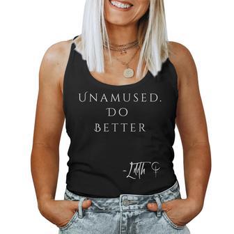 Unamed Do Better Lilith Sarcastic Goth Quote Introvert Women Tank Top - Thegiftio