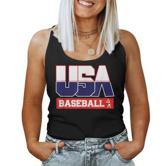 Usa Team Baseball & American Sports Women Tank Top | Mazezy