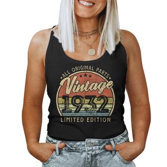 Vintage 1932 Edición Limitada Retro Hecho En 1932 Hombres Es Camiseta sin mangas para mujer - Regaloses