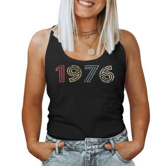 Vintage 1976 Cool 50 Year Old Bday 50Th Birthday Women Women Tank Top - Monsterry