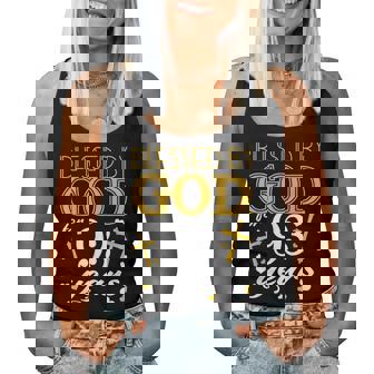 Vintage Blessed By God For 93 Years Happy 93Rd Birthday Women Tank Top | Seseable CA