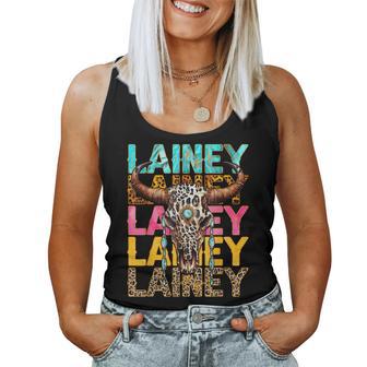 Western Cowgirl Lainey Name Personalized Birthday Girl Women Tank Top - Seseable