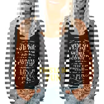 When God Made Me For Sarcastic Humor Graphic Women Tank Top | Seseable FR