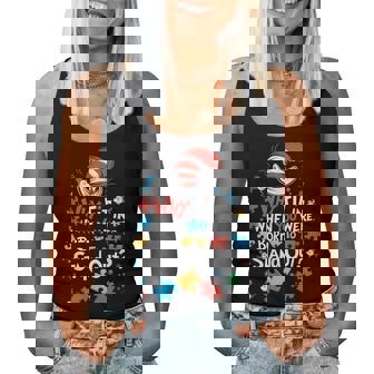 Why Fit In Doctor Teacher Cat In Hat Cool Autism Awareness Women Tank Top - Monsterry