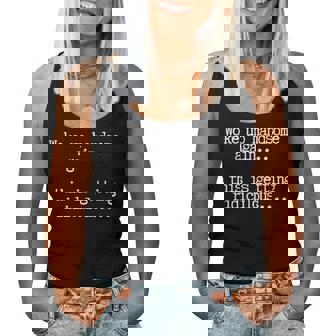 Woke Up Handsome Again Getting Ridiculous Sarcastic Man Women Tank Top | Mazezy