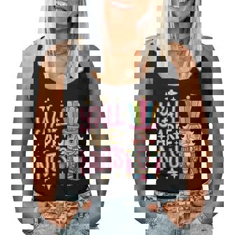 Y'all Are Nuts Parent Sarcastic Christmas Humor Women Tank Top - Monsterry