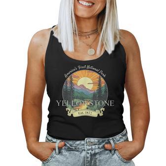 Yellowstone National Park Vacation Retro Vintage Women Tank Top - Thegiftio