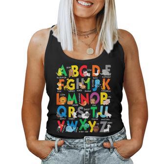 Zoo Animal Alphabet Abcs Learning Letters Boys Girls Women Tank Top - Thegiftio UK