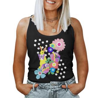 うさぎ花 レディースタンクトップ - Kawaiitshirt