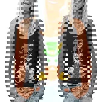 スカル 聖パトリックデー 洋服 ギフト 男性 女性 ビール 長袖tシャツ レディースタンクトップ - Kawaiitshirt