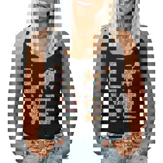 ヤギの動物愛の花 レディースタンクトップ - Kawaiitshirt