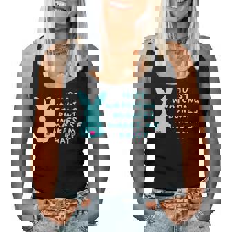 リサイズ ただうさぎを見てるだけで、幸せな気持ちになる Bunny Bunnies Rabit Happy うさぎ レディースタンクトップ - Kawaiitshirt