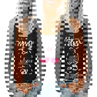 傘寿祝い ワイン好き 酒好き 父 母 男性 女性 80歳お祝いintage Aged To Perfection レディースタンクトップ - Kawaiitshirt