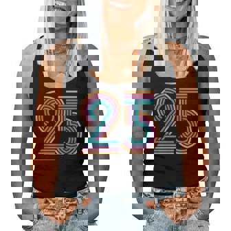 数字 25 25周年 男性 女性 25歳の誕生日 レディースタンクトップ - Kawaiitshirt