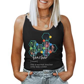理科教師の定義面白い学校の男性と女性 レディースタンクトップ - Kawaiitshirt