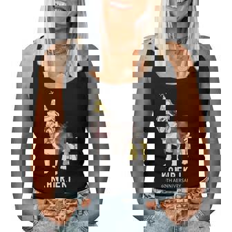 還暦祝い 犬好き 男性 女性 父 母 還暦 お祝い 60歳 かわいい 犬 ブルドッグ おしゃれ おもしろ 長袖tシャツ レディースタンクトップ - Kawaiitshirt