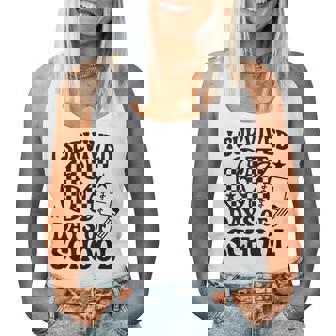 67 Days Of School Groovy Checkered Women Tank Top - Monsterry