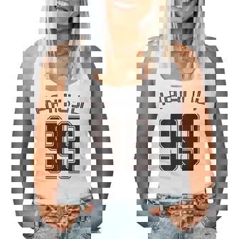 99 歳 白寿 祝い 99歳 99才 お祝い 男性 女性 白寿祝い 父 母 はくじゅ 背番号 バックプリント レディースタンクトップ - Kawaiitshirt