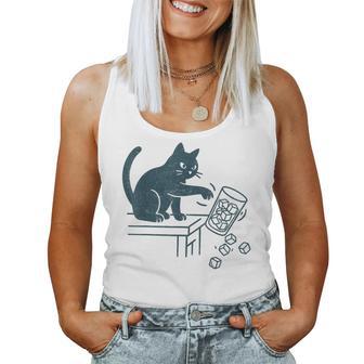 Abolish Ice Black Cat Pushing Ice Cat Meme Women Women Tank Top - Monsterry