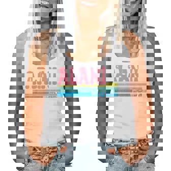 Alani Name Personalized Cute Idea Groovy Alani Women Tank Top | Mazezy