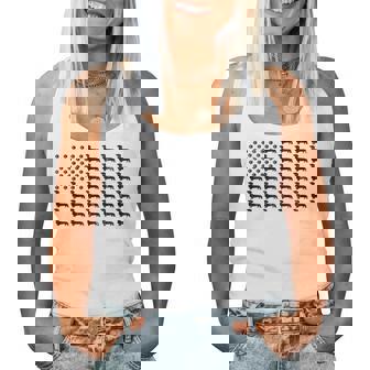 American Flag Dachshund Dog Paw Lover Patriotic 4Th Of July For Men Women Tank Top - Thegiftio