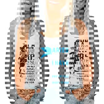 Aries Queen Aries Zodiac Sign Messy Bun Girls Ladies Women Tank Top - Seseable