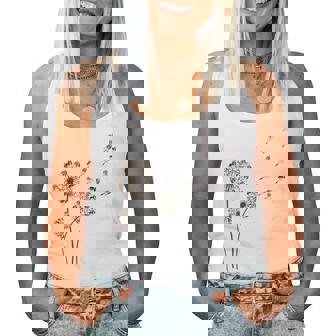 Basset-Hound Dandelion Flower Basshole Dog Mom Mama Women Women Tank Top | Seseable CA