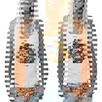 Beer Dad Piratehark グラフィック 漫画 海 アドベンチャーシャツ レディースタンクトップ - Kawaiitshirt