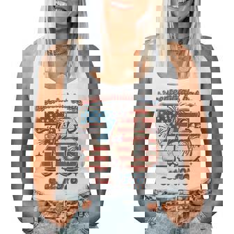 Bicentennial Babe 50Th Birthday Vintage 1976 Flag Women Tank Top - Thegiftio