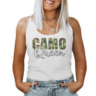 Camo Queen Orange Camouflage Women Women Tank Top - Thegiftio UK