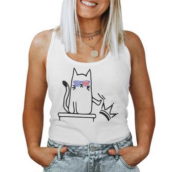 Cat No Kings In America Political Cat Lady Women Tank Top - Thegiftio UK