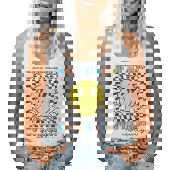 Checkered Don't Stress Do Your Best Test Day Teacher Student Women Tank Top - Monsterry