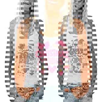 Christmas Vibes Candy Cane Holiday Girls Women Tank Top - Thegiftio