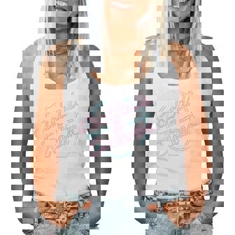 Cocktail Retro 80S Neon Bar Graphic Women Tank Top | Mazezy