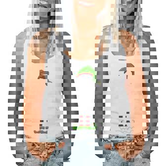 Coffee Drinking Elf Squad Xmas Family Matching Christmas Elf Women Tank Top - Thegiftio