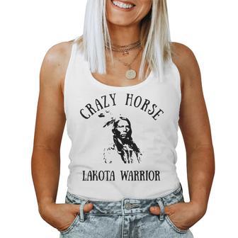 Crazy Horse Lakota Warrior Indian Native American Women Tank Top - Thegiftio UK